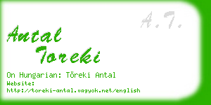 antal toreki business card